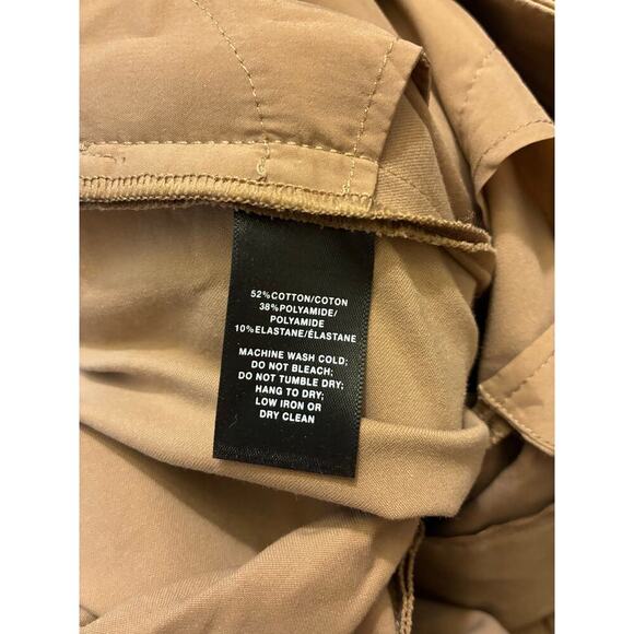 Lafayette 148 Manhattan Ankle Step Hem Khaki Pants Size 6 - Picture 4 of 6